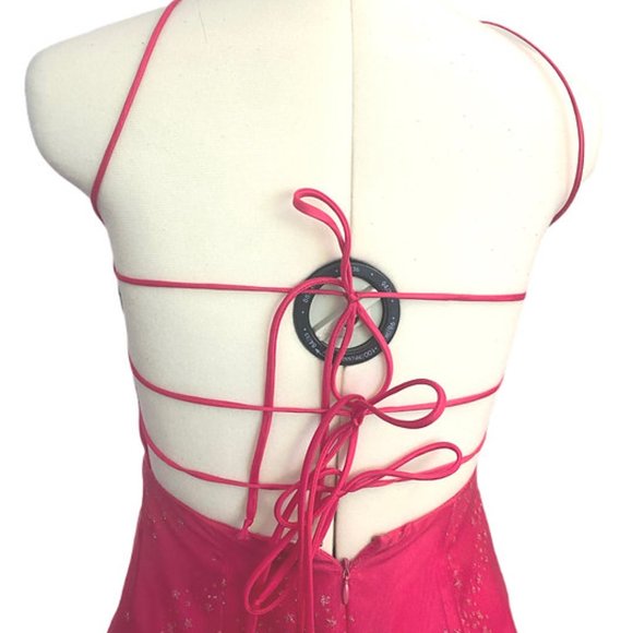 Y2K Pink Formal Dress sz 5 - Picture 2 of 3